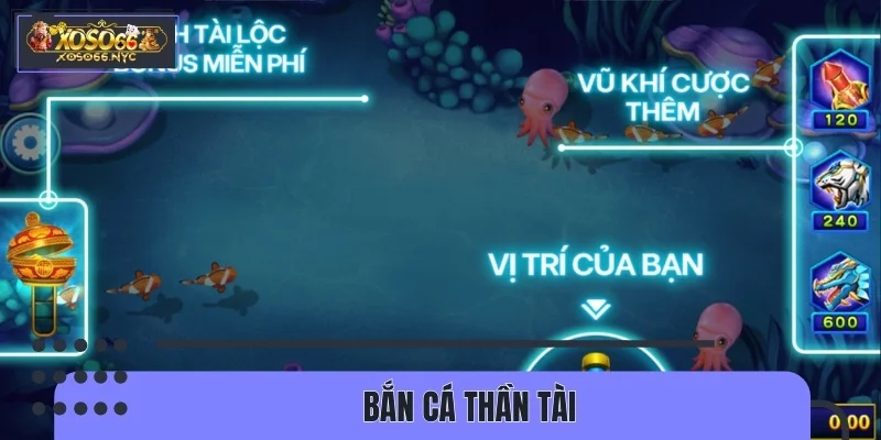 Bắn cá Thần Tài là game giải trí lấy cảm hứng từ sự may mắn