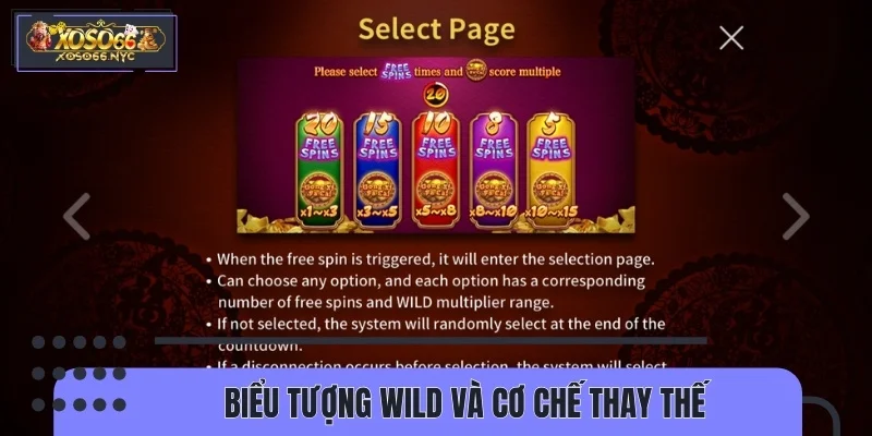 Wild là tính năng thay thế trong Cung Hỷ Phát Tài