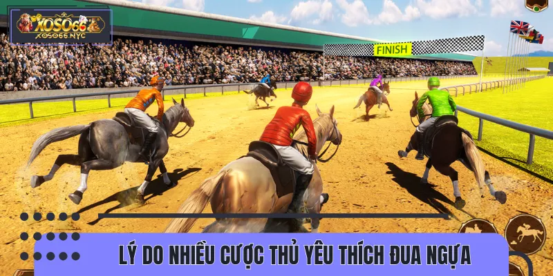 Lý do nhiều cược thủ yêu thích đua ngựa trực tuyến