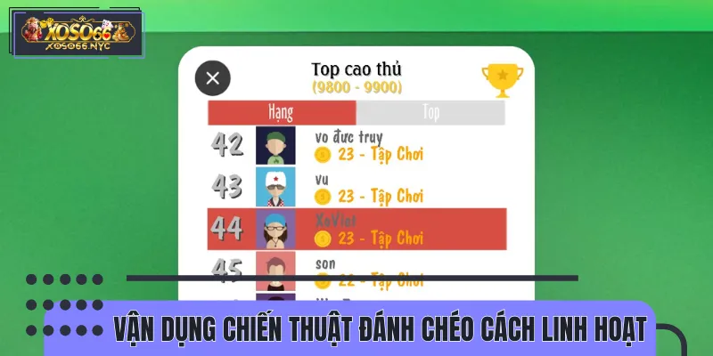 Đánh chéo thông minh, chủ động trong mọi tình huống