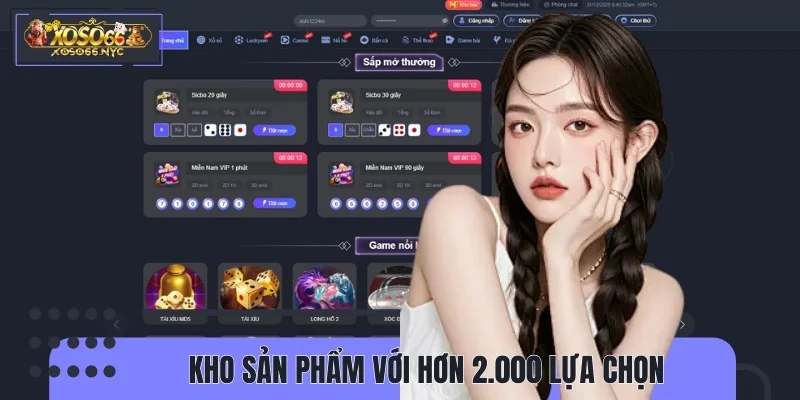 Kho trò chơi đồ sộ hơn 2.000 tựa game được cung cấp